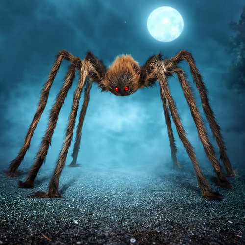 Giant Furry Spider Halloween Decoration