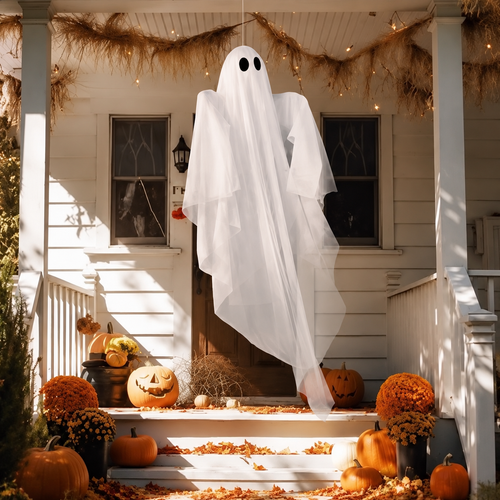 White Hanging Ghost Halloween Decoration