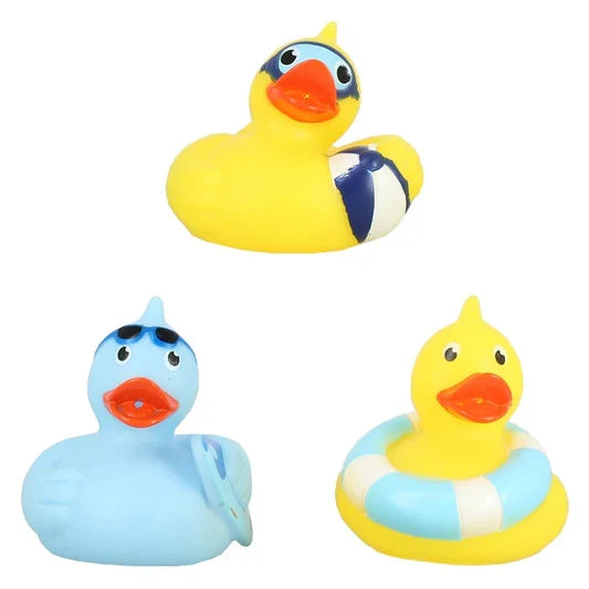 Bright bath toy ducks, pack of 3