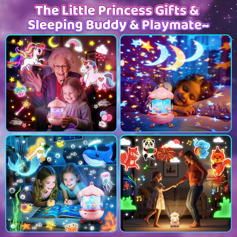 Kids night light projector with remote – image 7