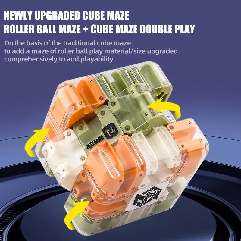 3D labyrinth maze cube brain teaser puzzle – image 3