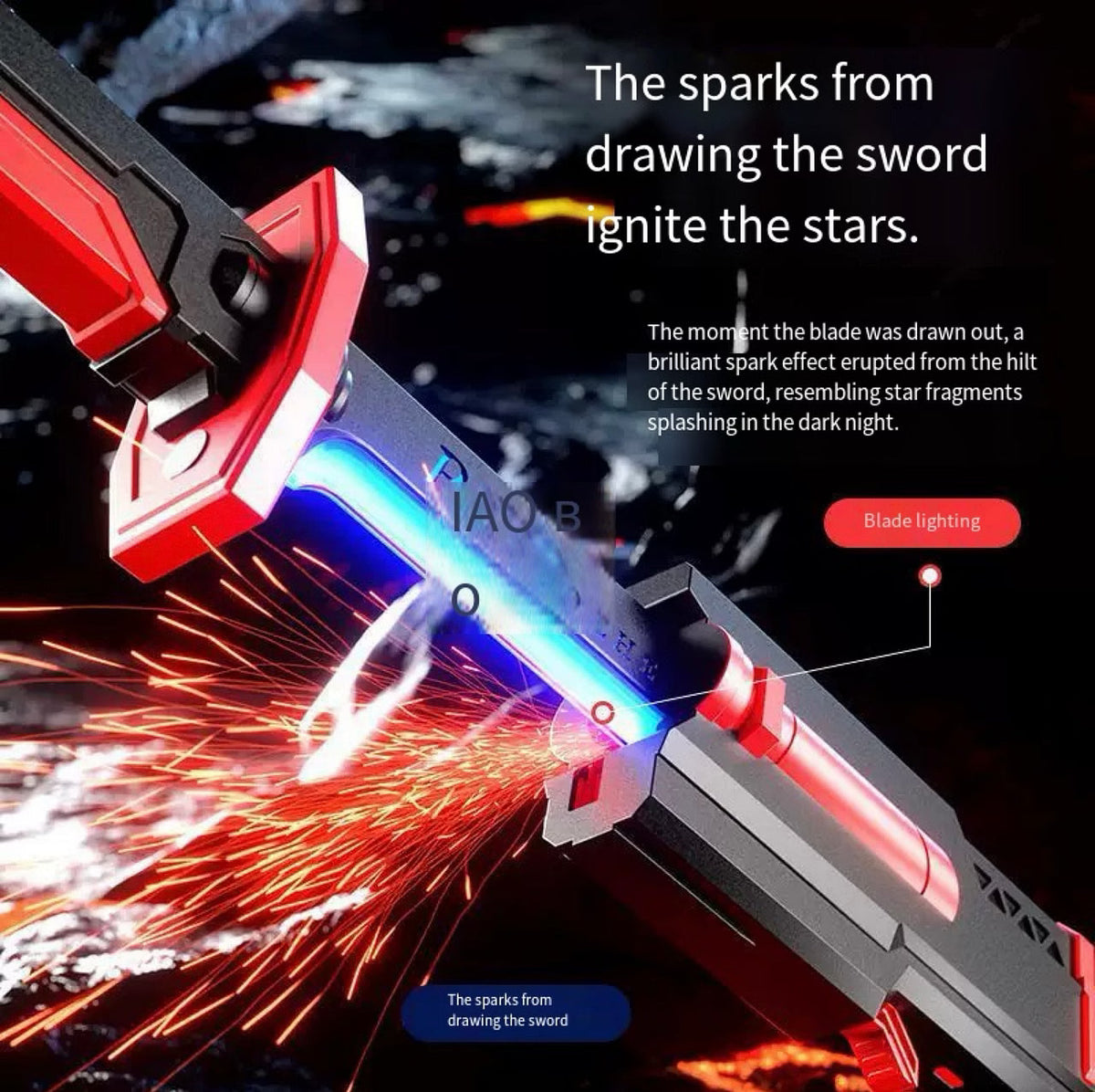 Spray light sword toy with mist – image 7
