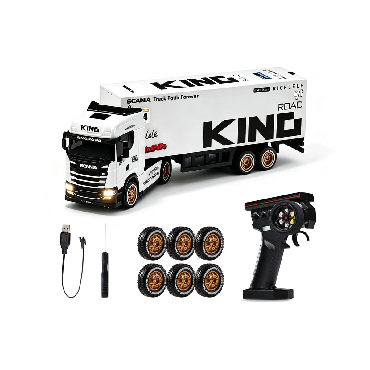 Scania 730S 1/64 RC Drift Container Truck – Mini RC Truck – image 10
