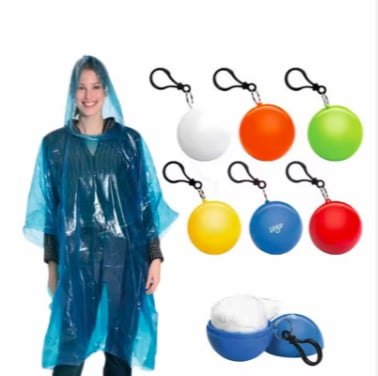 Keychain rain poncho ball – view 4