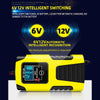Smart Car Battery Charger & Maintainer – 6V/12V Automatic with LCD