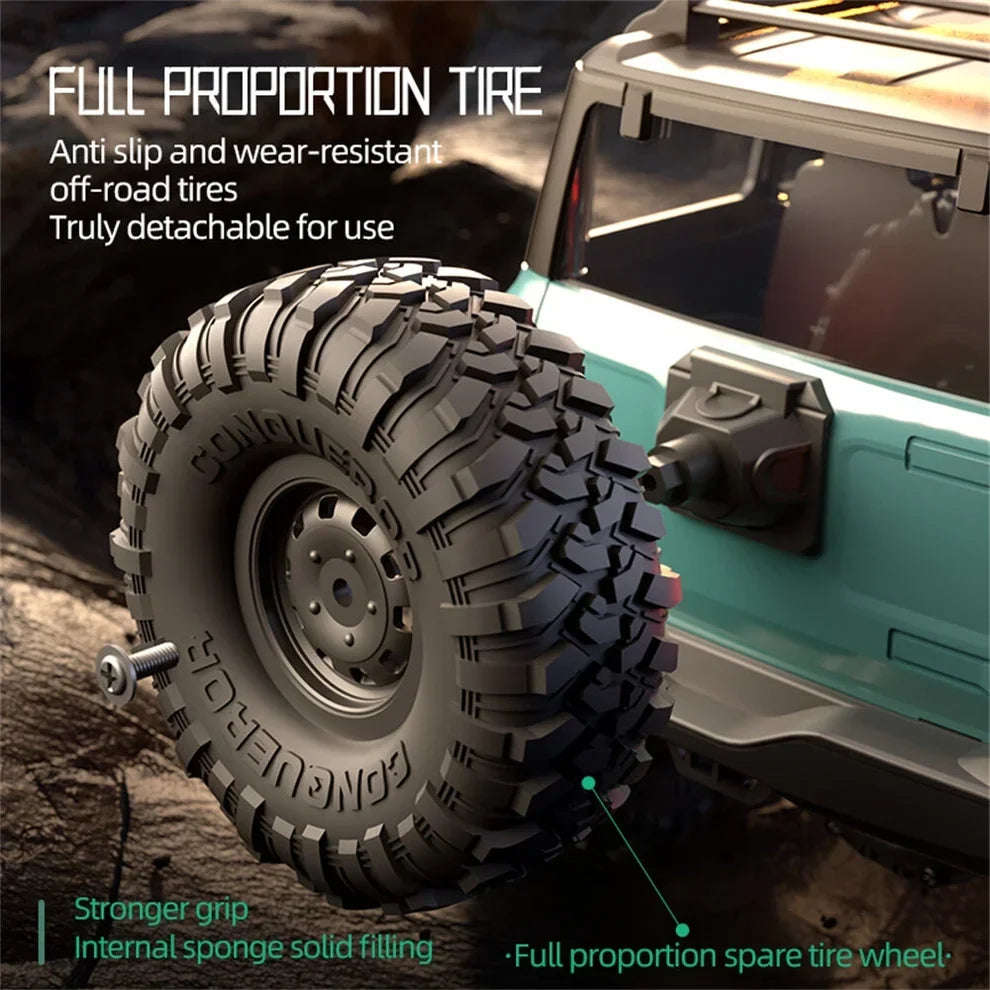 HB Toys Jeep Rubicon RC Crawler 1/16 Scale RTR 4WD