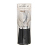 16 Piece Black Cutlery Set