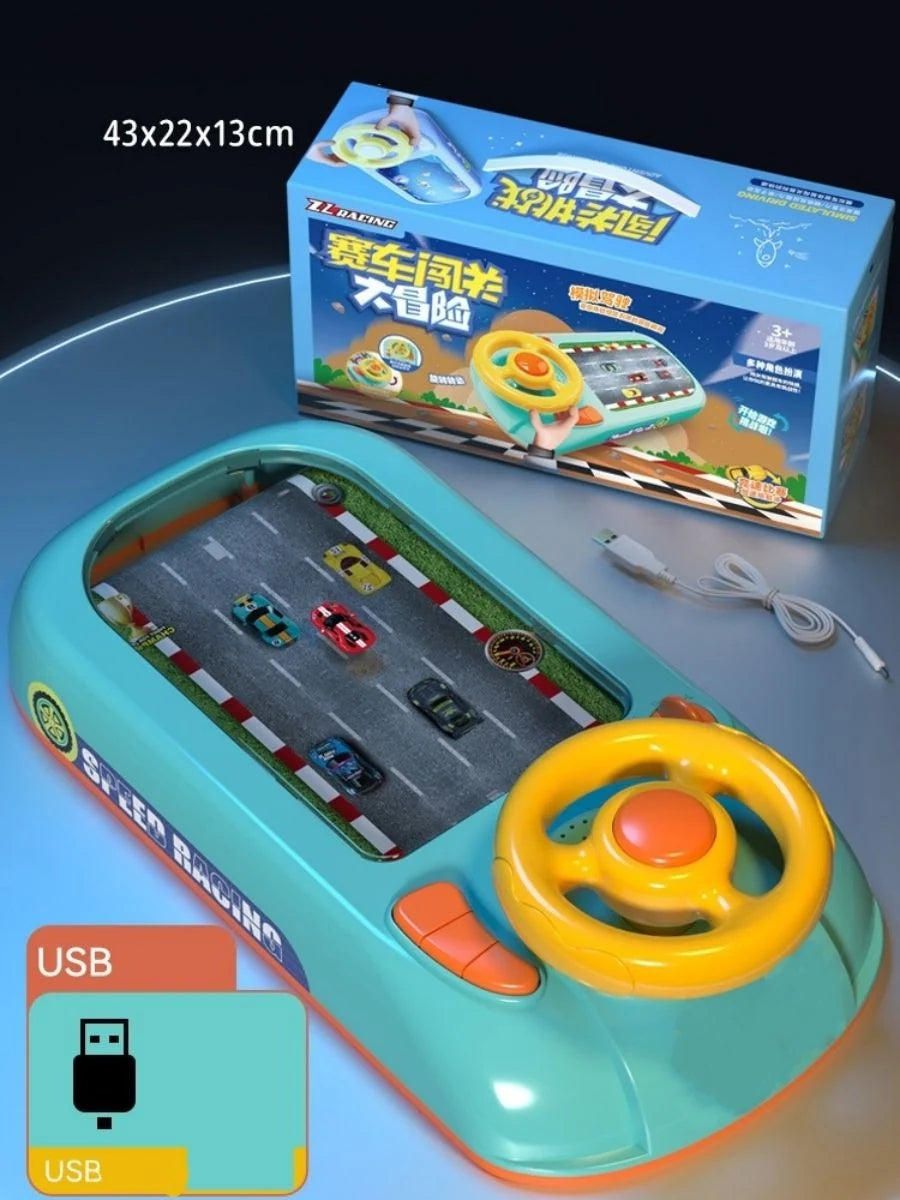 Kids Steering Wheel Driving Toy – Simulated Car Game