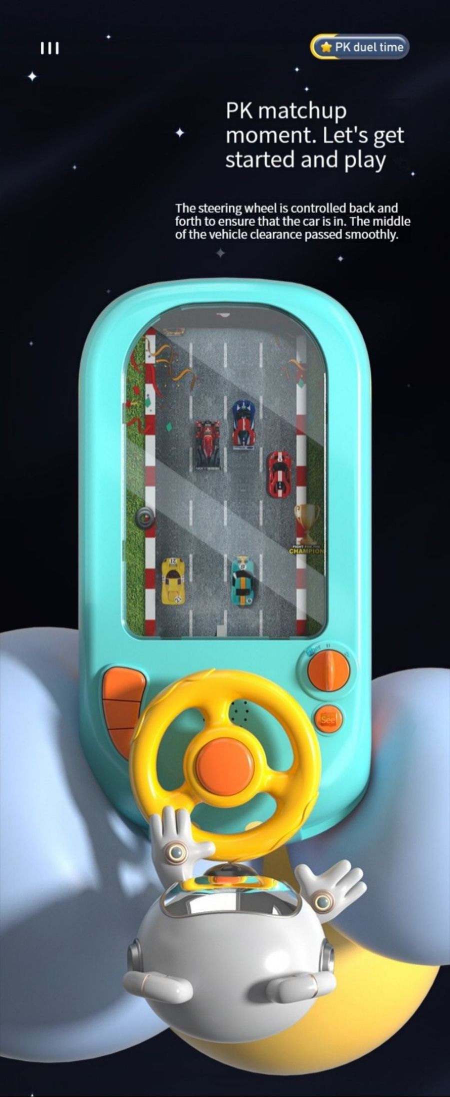 Kids Steering Wheel Driving Toy – Simulated Car Game – image 5