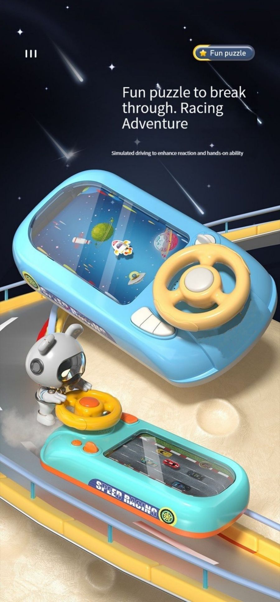 Kids Steering Wheel Driving Toy – Simulated Car Game – image 4