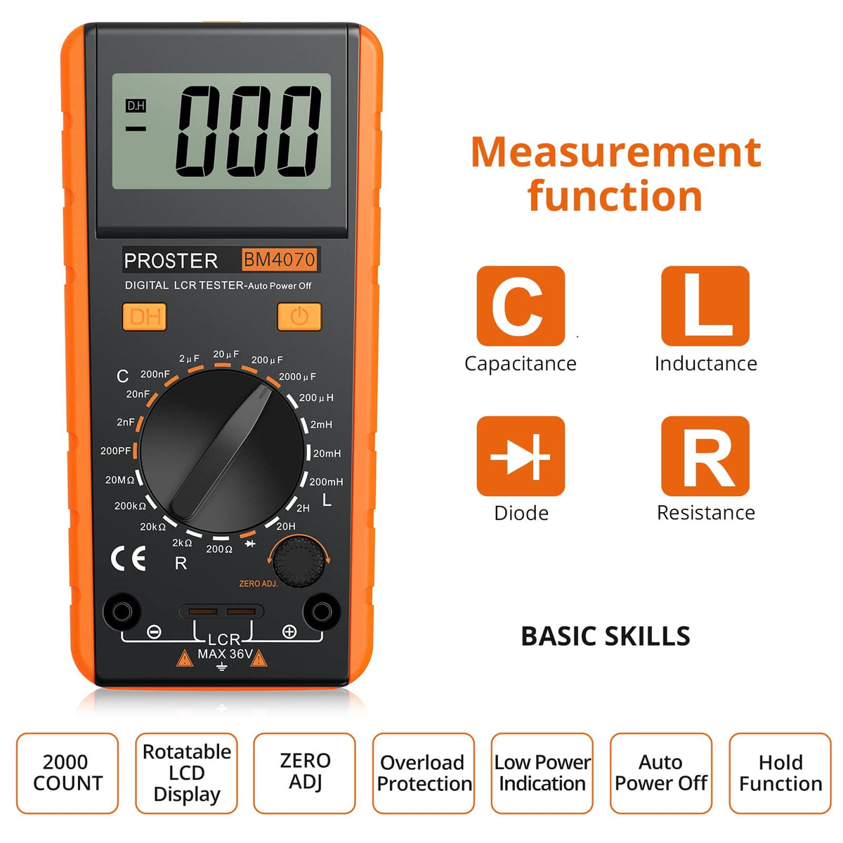 LCR meter capacitance tester – view 2