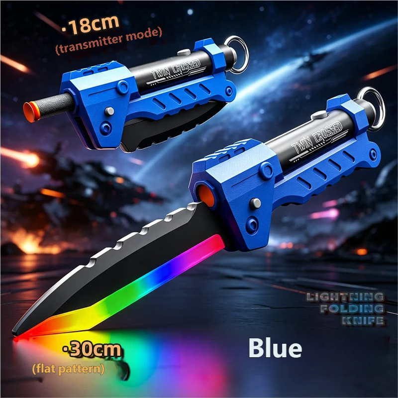 Folding multi-color shooting sword toy – image 2