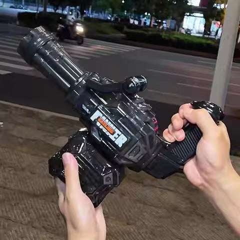 Rainbow LED Gatling electric water gun – image 3