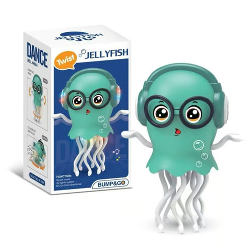 Electric dancing jellyfish musical baby toy