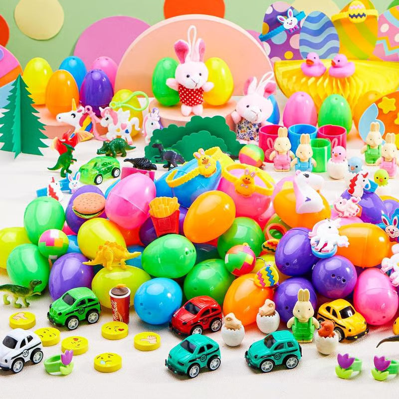 Prefilled Easter eggs with toys and stickers – image 9