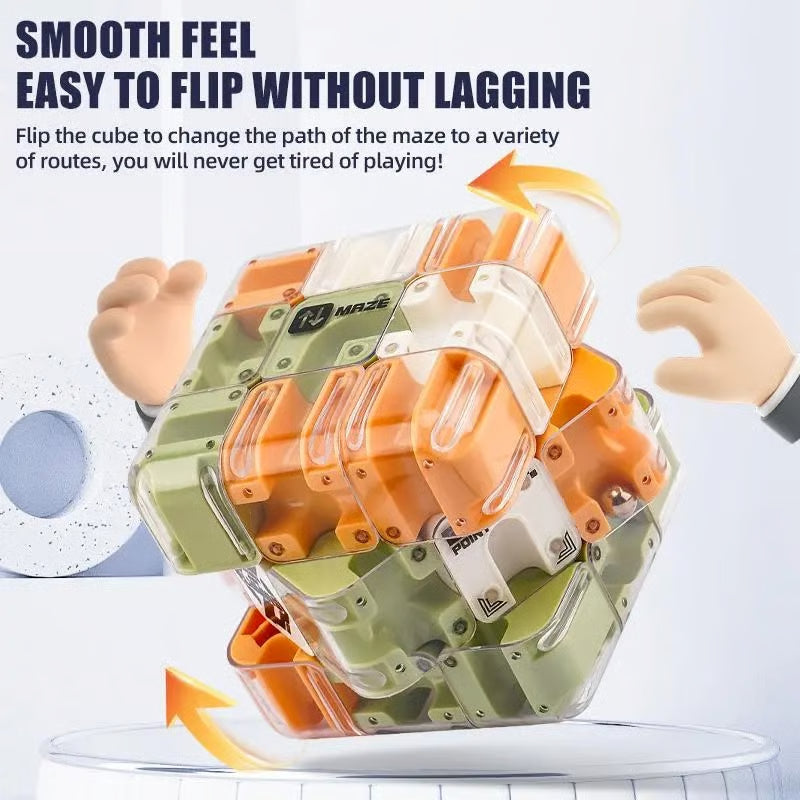 3D labyrinth maze cube brain teaser puzzle – image 5
