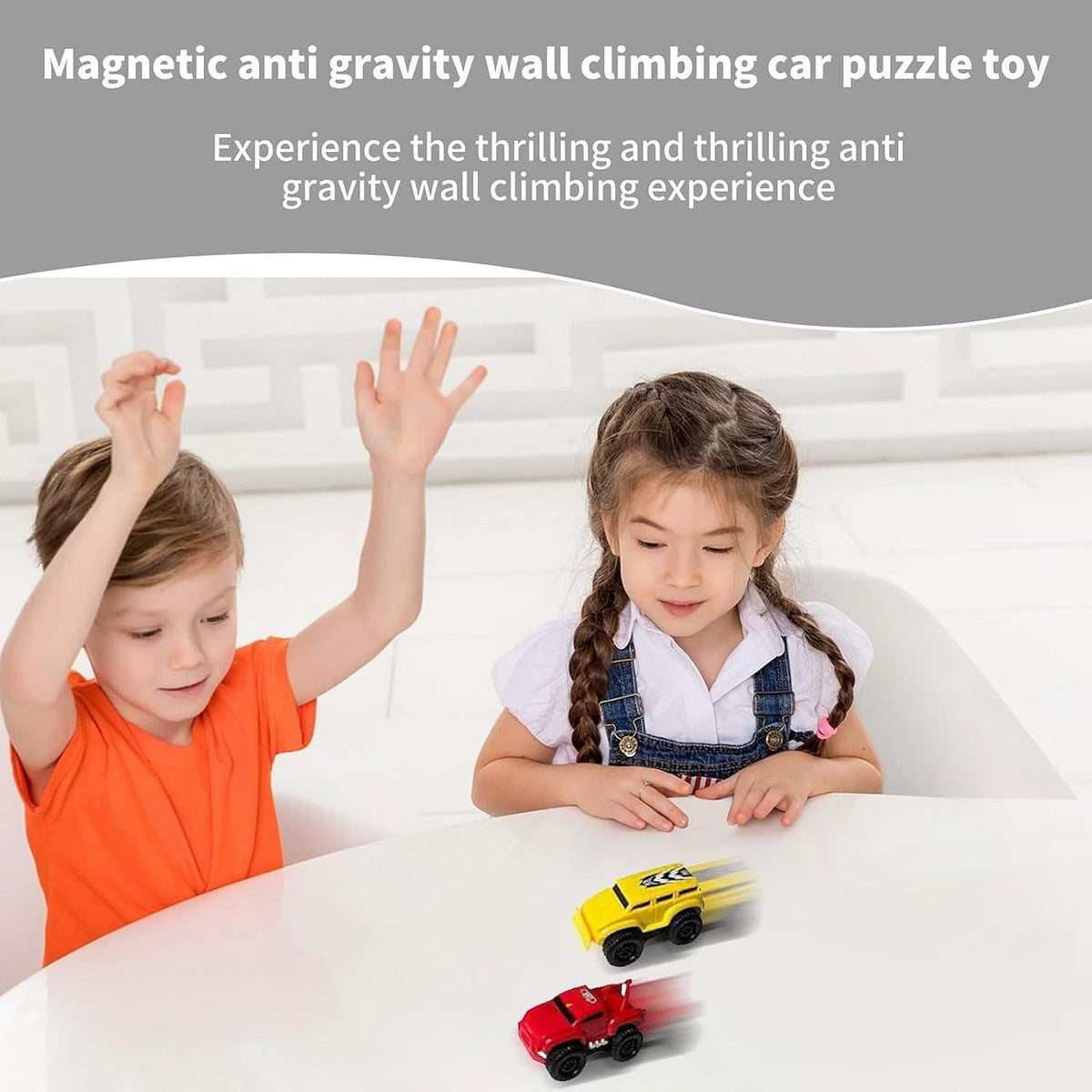 Magnetic wall-climbing anti-gravity toy car – image 3