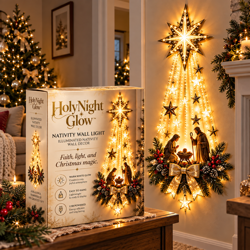 Nativity star LED wall display