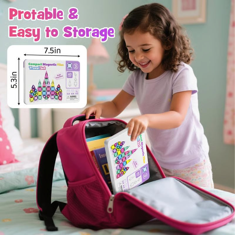 Montessori magnetic travel building set – image 6