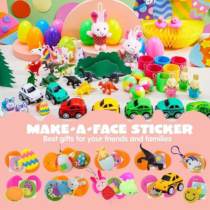 Prefilled Easter eggs with toys and stickers – image 8