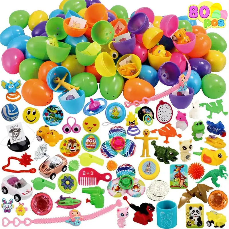 Prefilled Easter eggs with toys and stickers – image 2