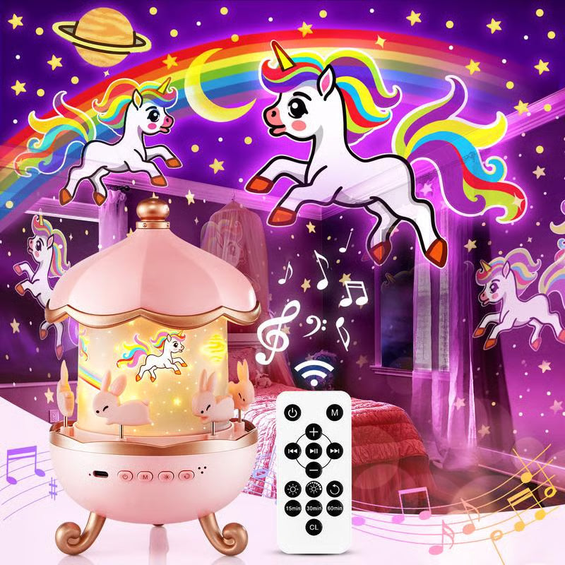 Kids night light projector with remote – image 6