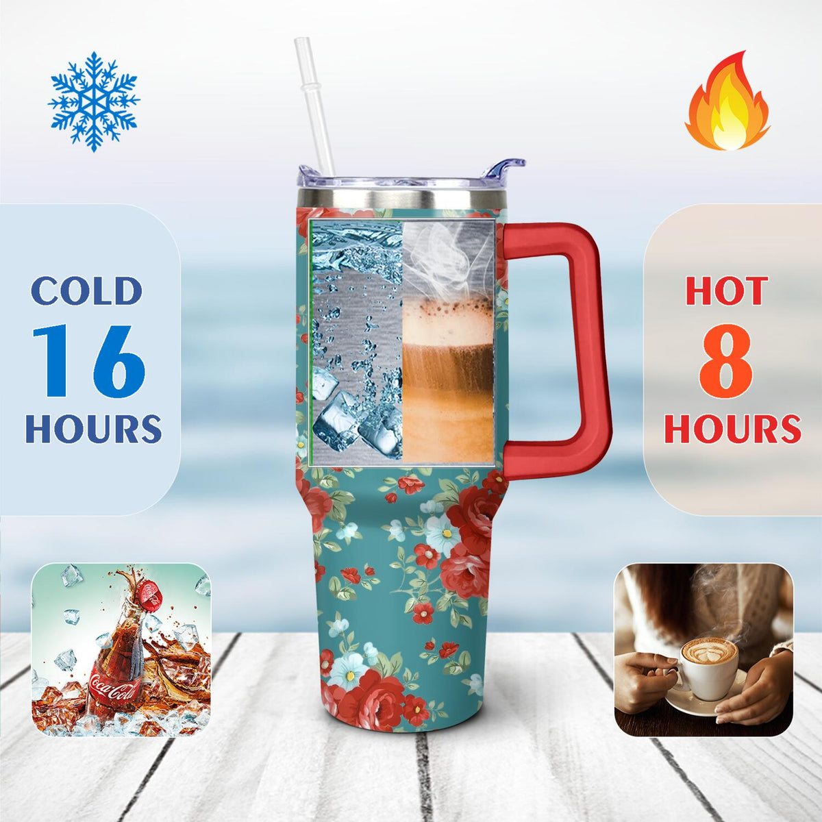 40 oz flip straw tumbler – view 4