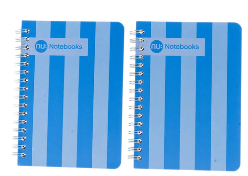 A5 striped notebook