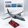 1:100 Scale C-295 Transport Aircraft Model