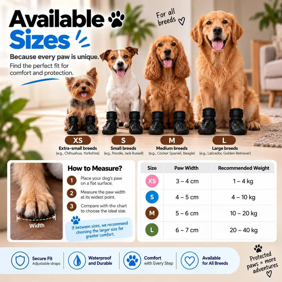 Waterproof Dog Paw Protectors – Rain & Mud Paw Covers – image 5