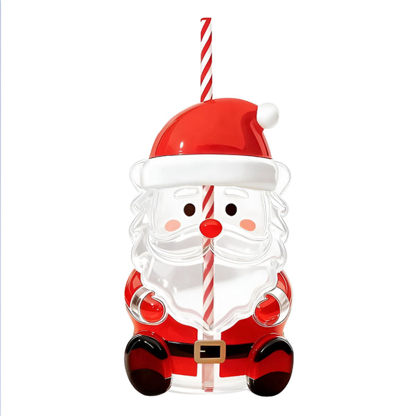 Christmas glass bear cup
