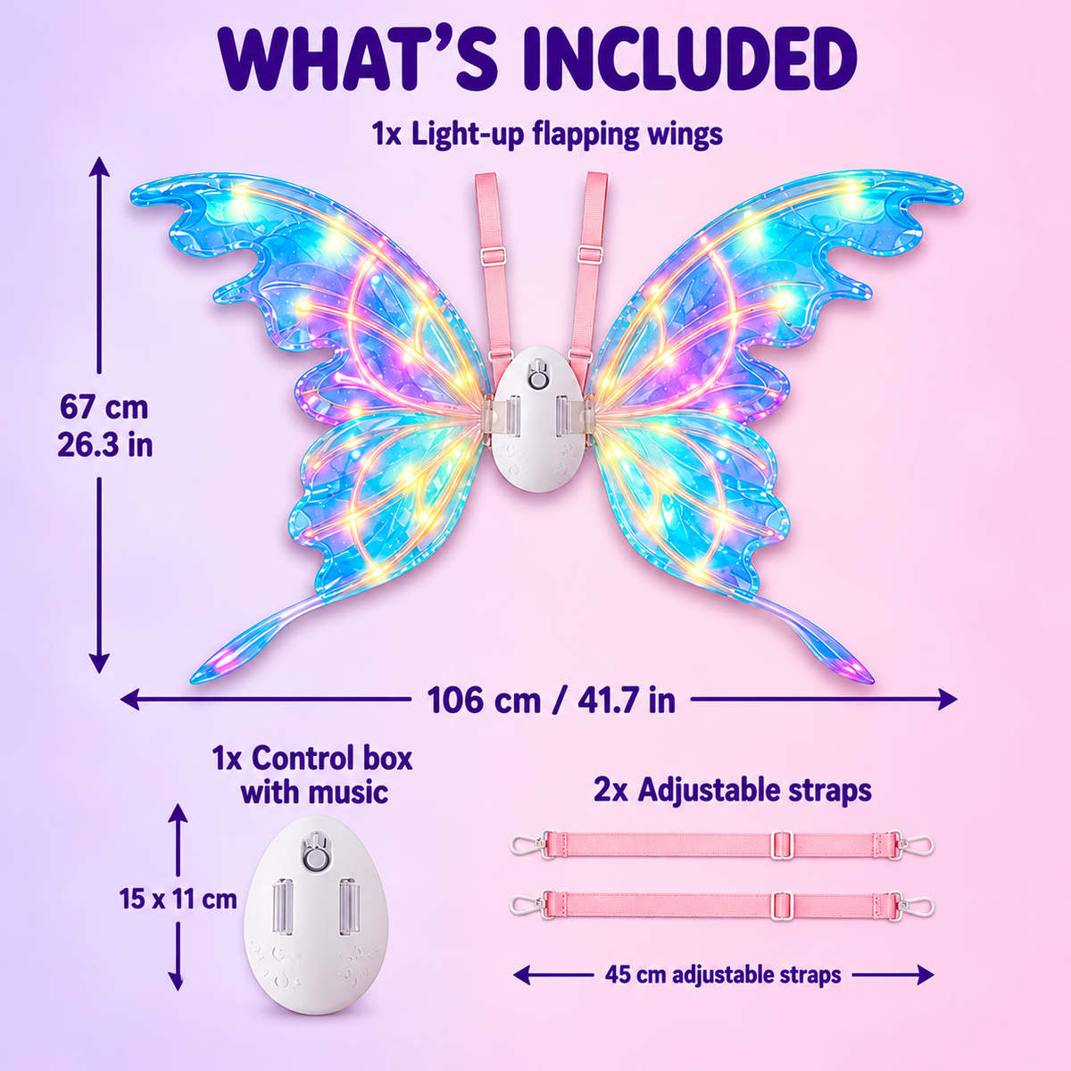 Light-up fairy wings – image 3