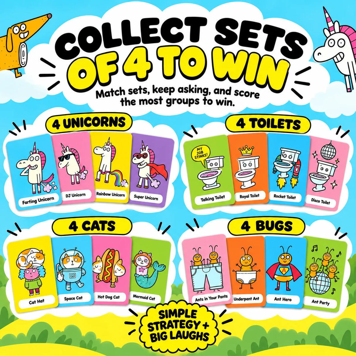 Super Silly Go Fish Card Game