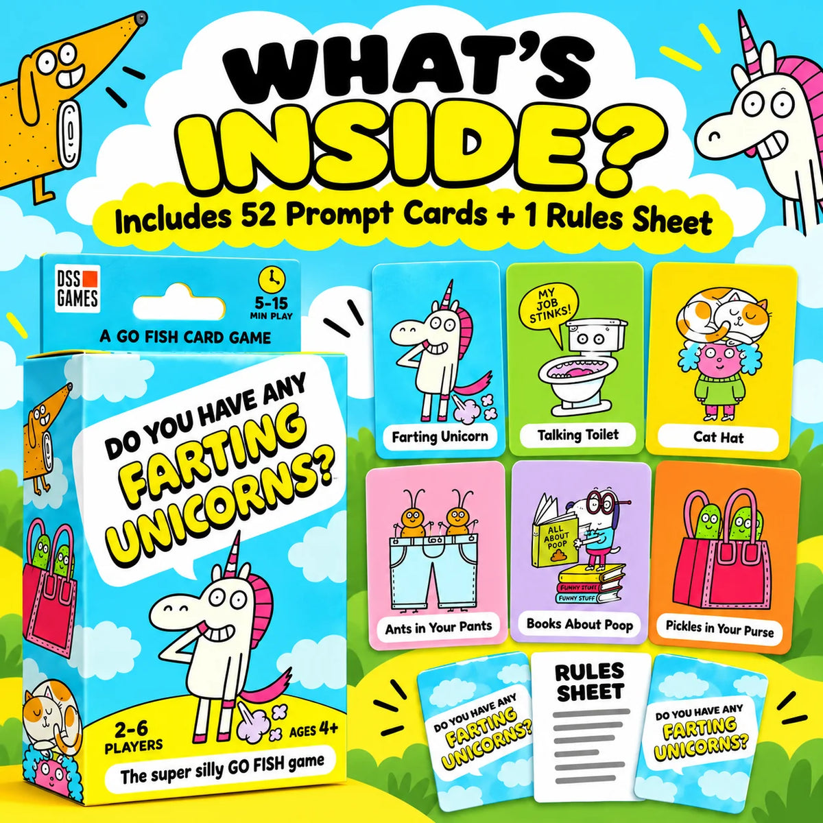 Super Silly Go Fish Card Game