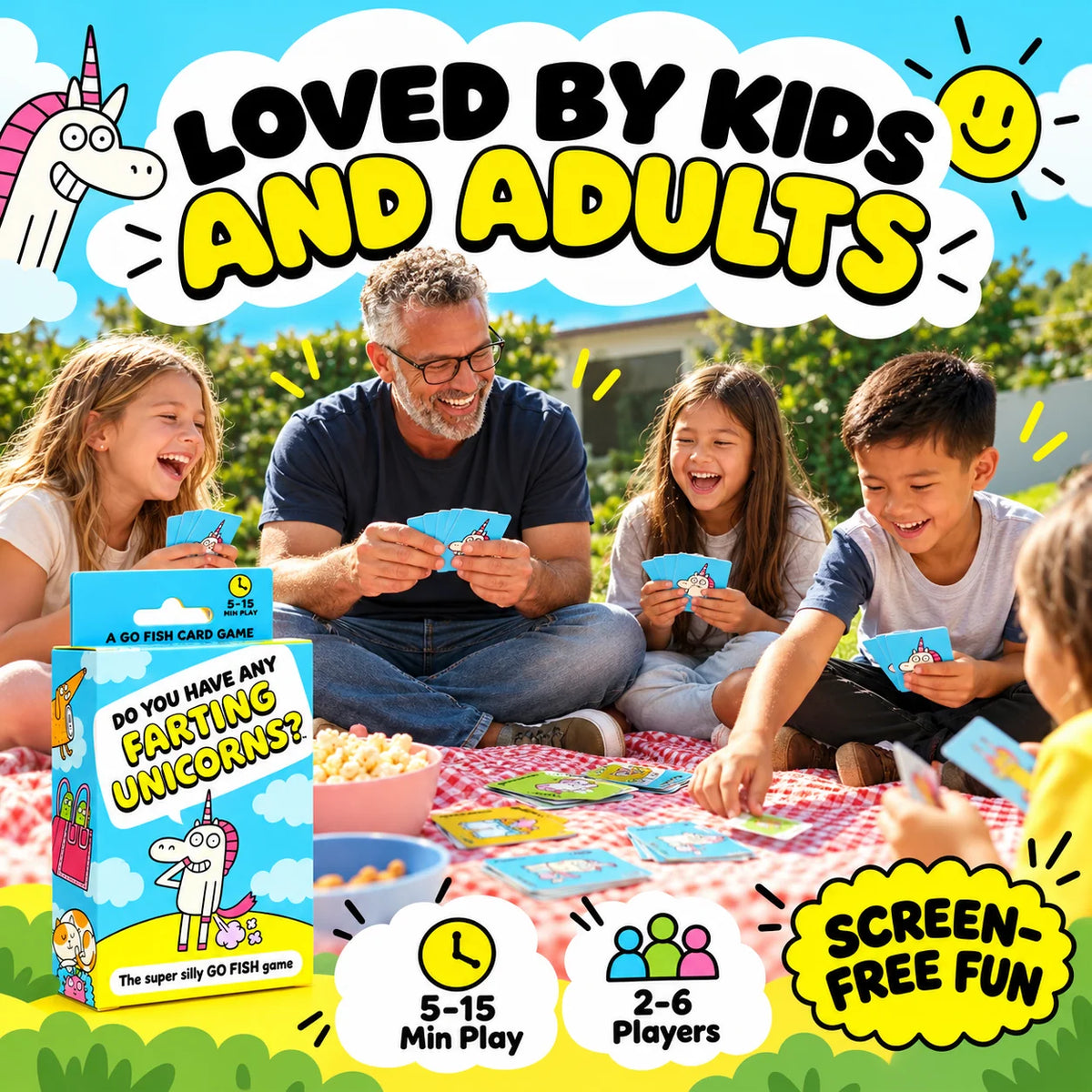Super Silly Go Fish Card Game