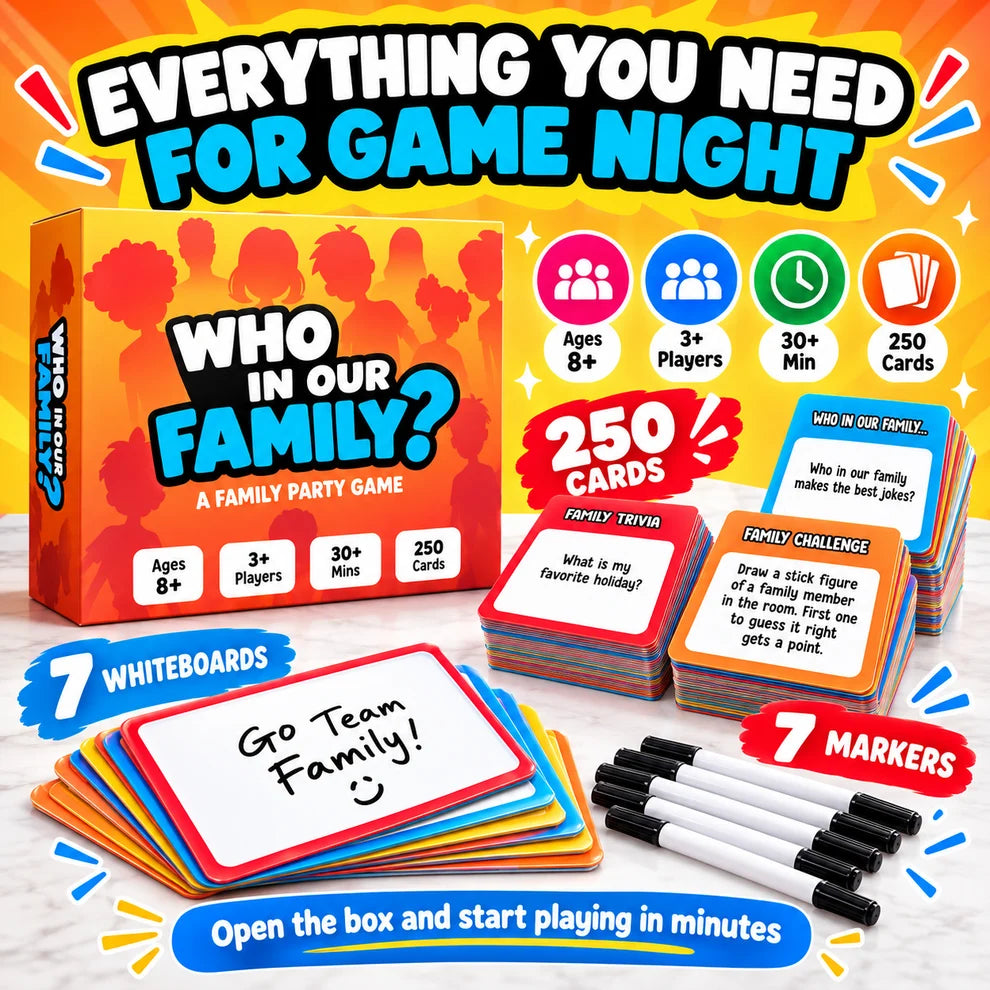 Who in Our Family? Party Game