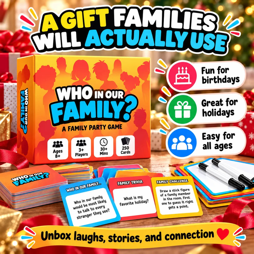 Who in Our Family? Party Game