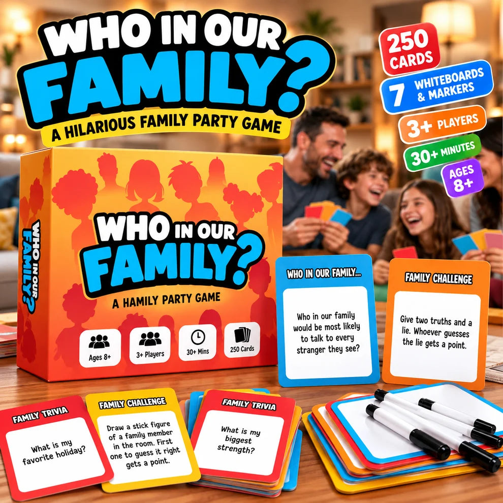 Who in Our Family? Party Game