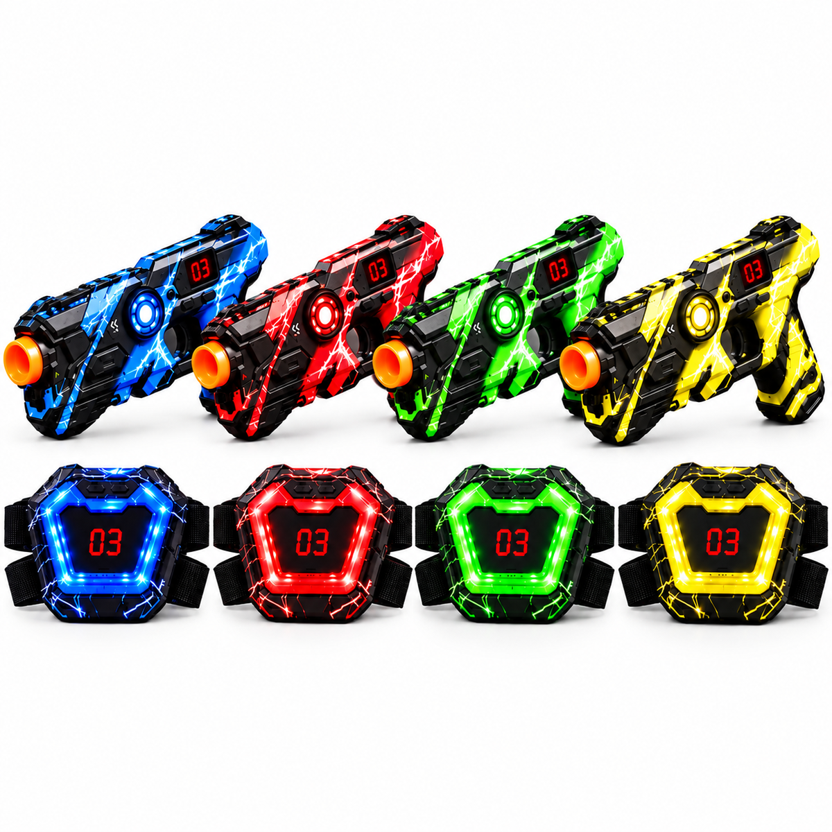 Laser Tag Set – 2 Guns & 2 Vests for Kids & Family