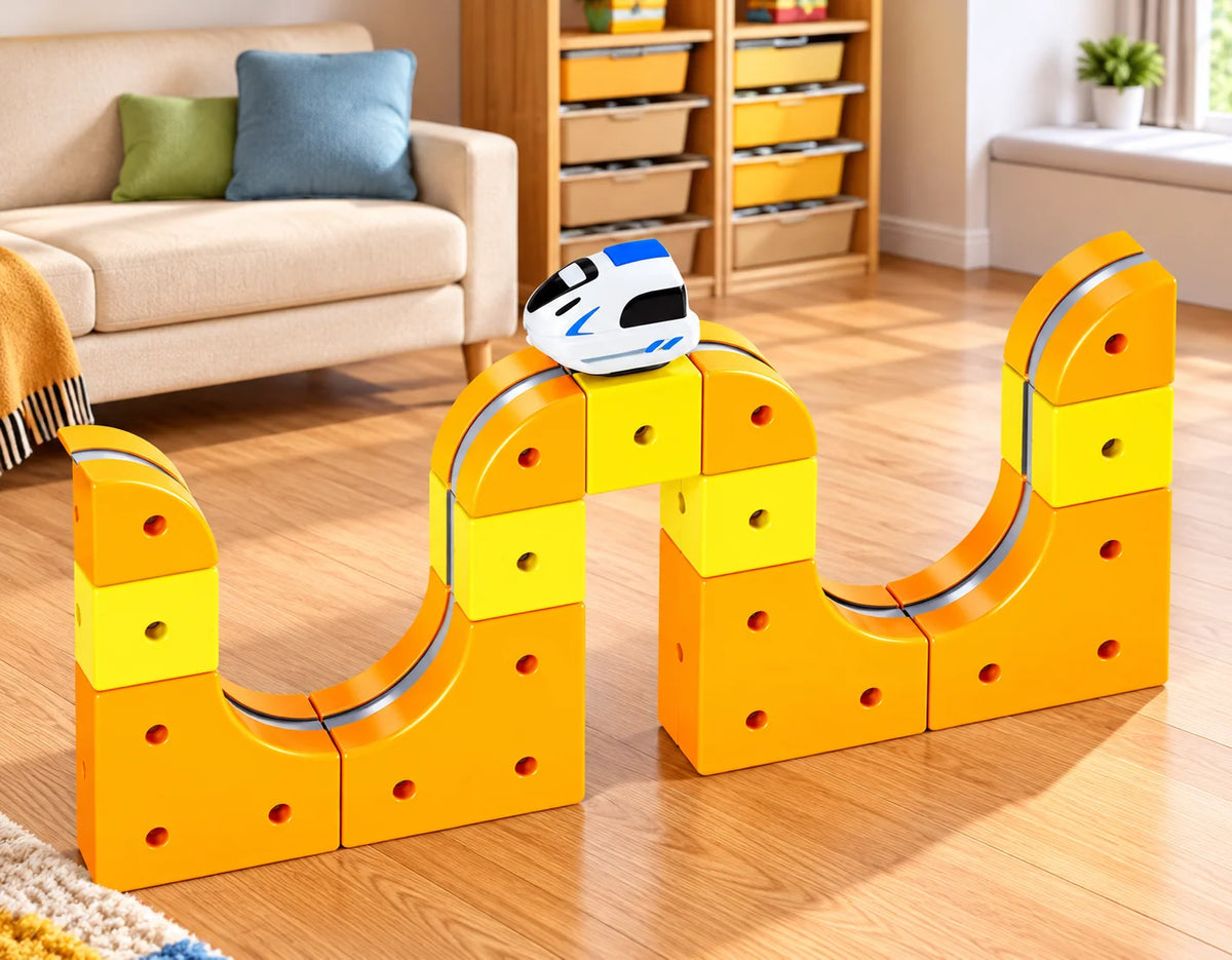 Colourful Toy Racetrack Set