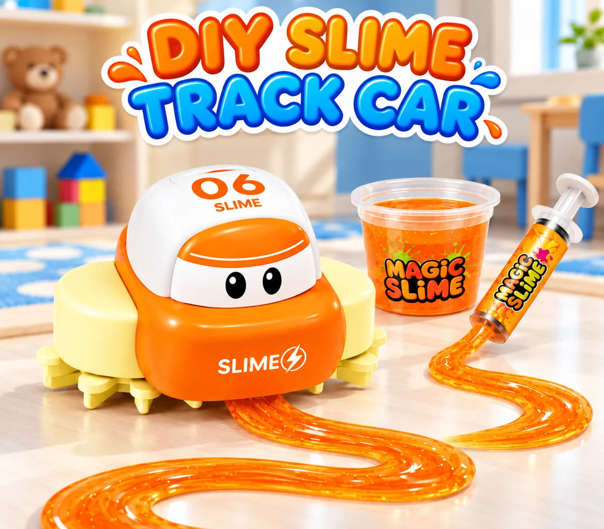 DIY Magic Slime Track Car – Create Your Own Racing Path