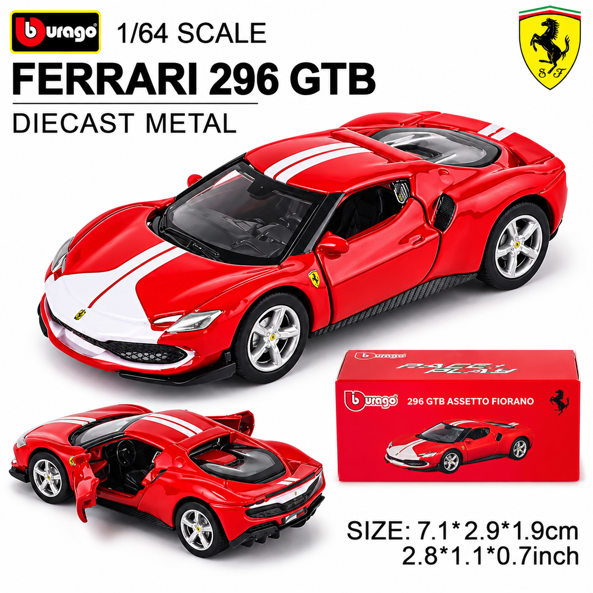 Bburago 1:64 Ferrari Diecast Model Car
