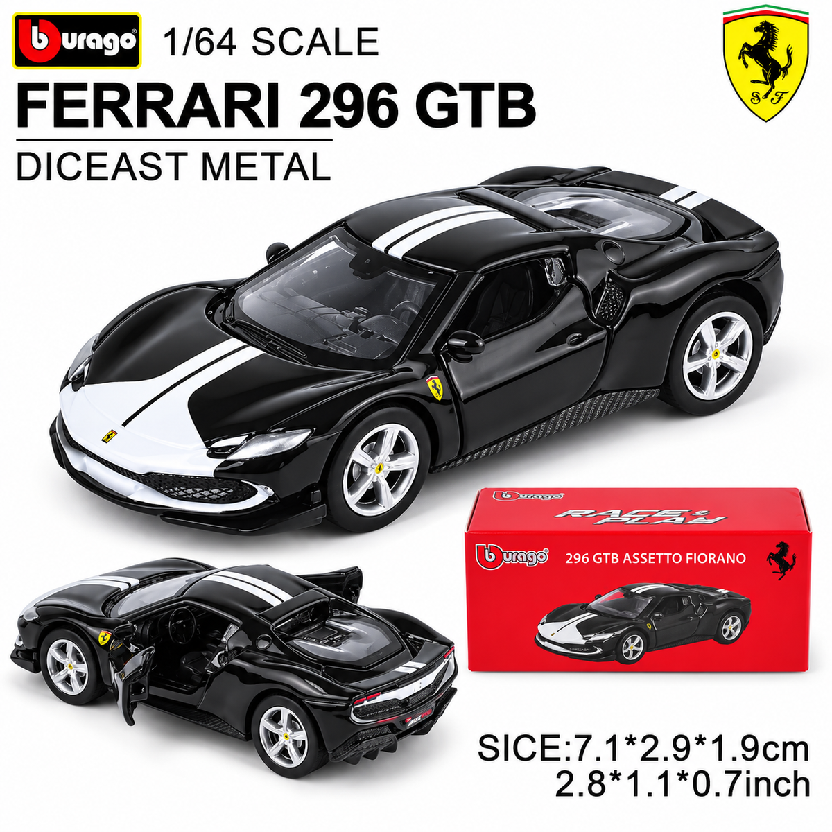 Bburago 1:64 Ferrari Diecast Model Car