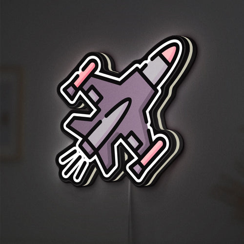 Fighter jet 3D LED light box