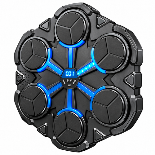 Smart Music Boxing Machine with LED Lights – Home Workout