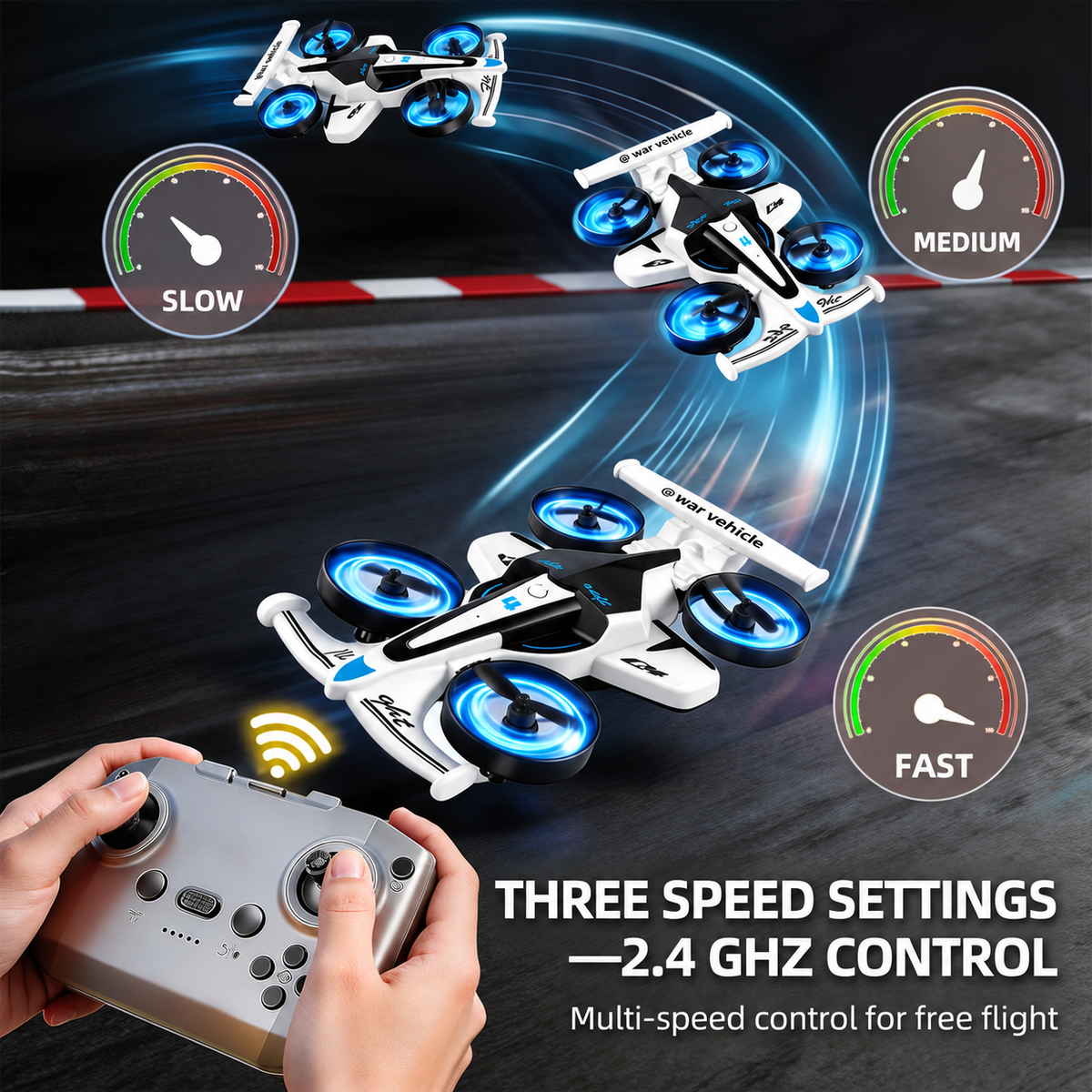 RC Stunt Airplane with 360° Flips – Flying & Drifting Toy – image 5