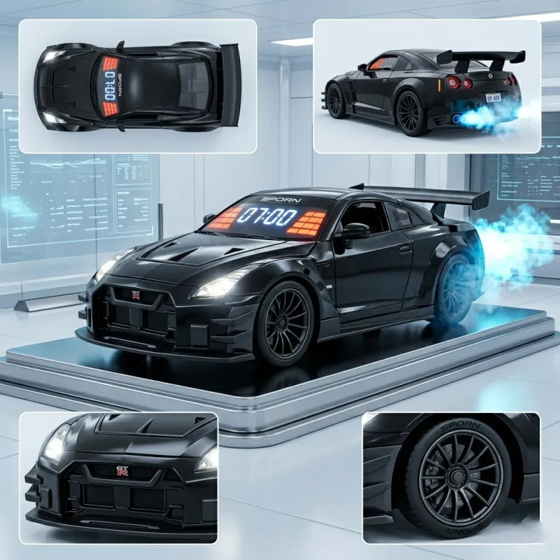 Hypercar Alarm Clock with Engine Sound & LED Lights – image 5