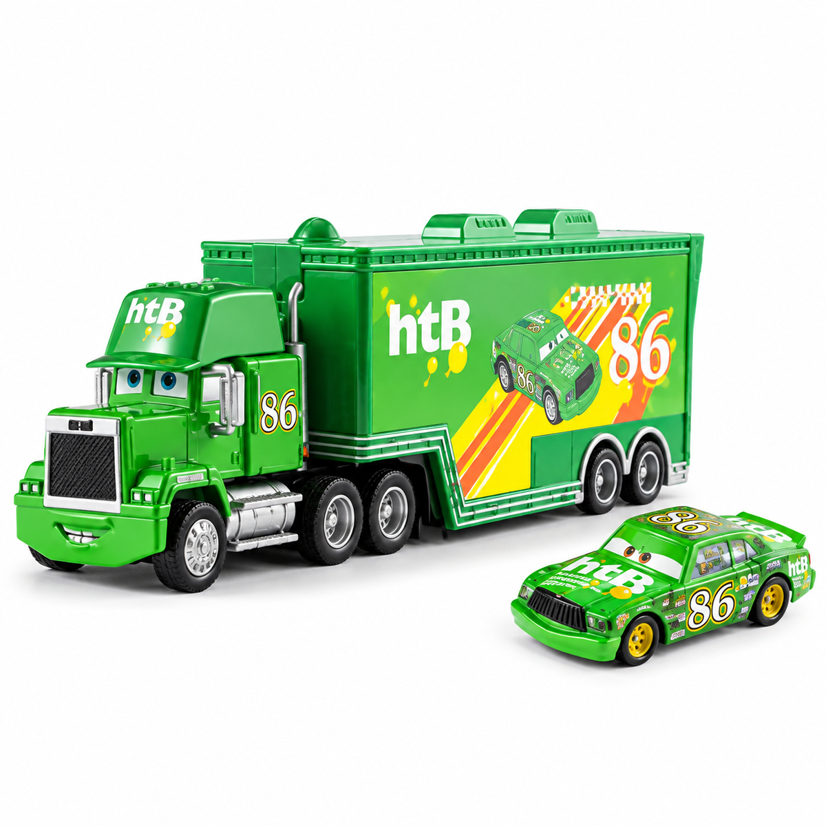 Lightning McQueen Uncle Mike Diecast Container Hauler Truck