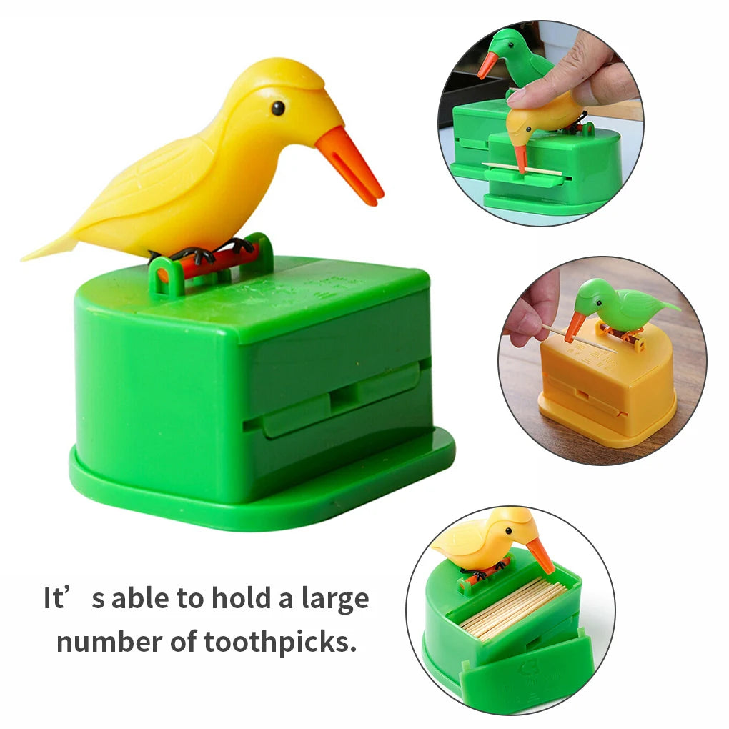 Bird-Shaped Automatic Toothpick Dispenser