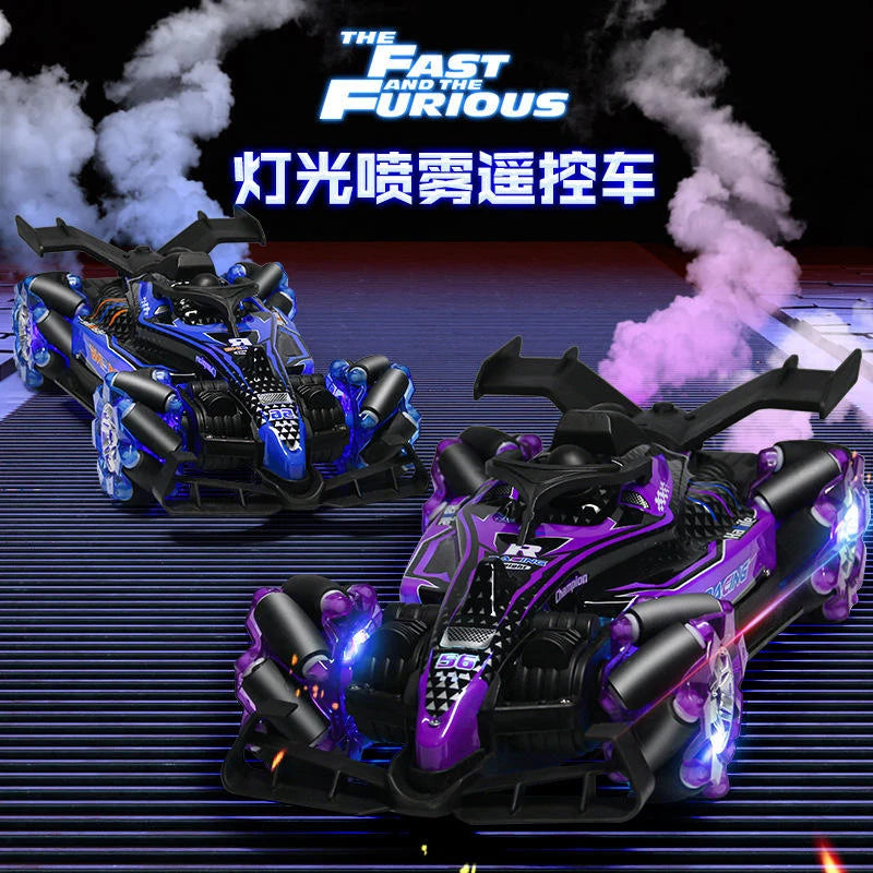2.4G RC Racing Car with Mist Spray, Lights & Music